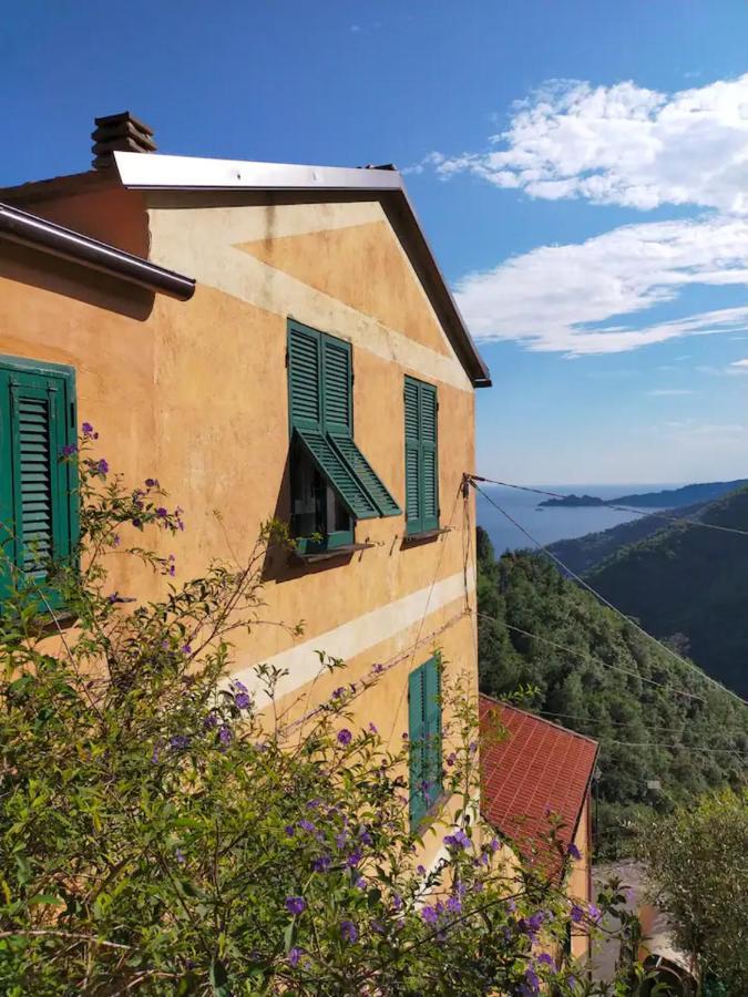 Cottage Con Vista Mare Zoagli Bagian luar foto