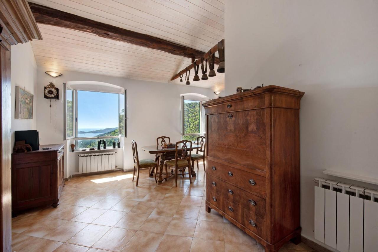 Cottage Con Vista Mare Zoagli Bagian luar foto